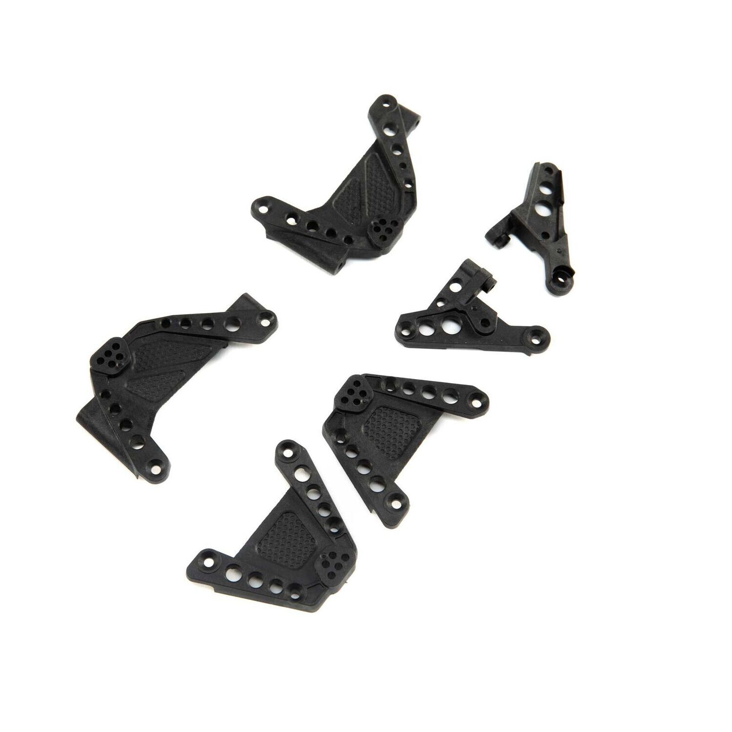 AXI231017 Shock Towers &amp; Panhard Mounts, FR/RR: SCX10 III