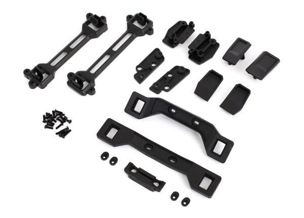 6928 Body conversion kit, Slash 4X4 (includes front &amp; rear body mounts, latches, hardware) (for clipless mounting)