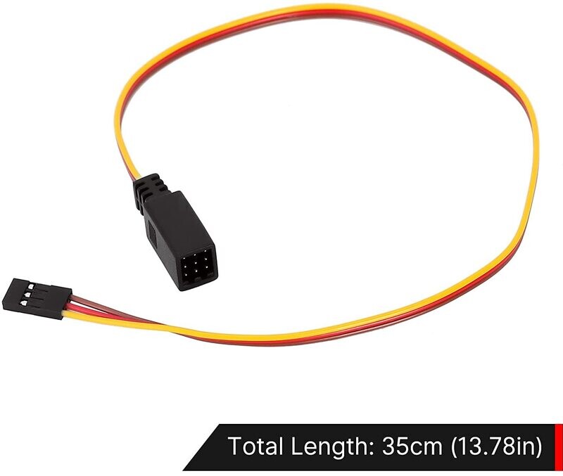 TSRC0056 RC Servo Extension Cable, JR Plug Extension Wire Cable 1 to 3, JR Style Connectors, Extension Lead Compatible with JR Futaba