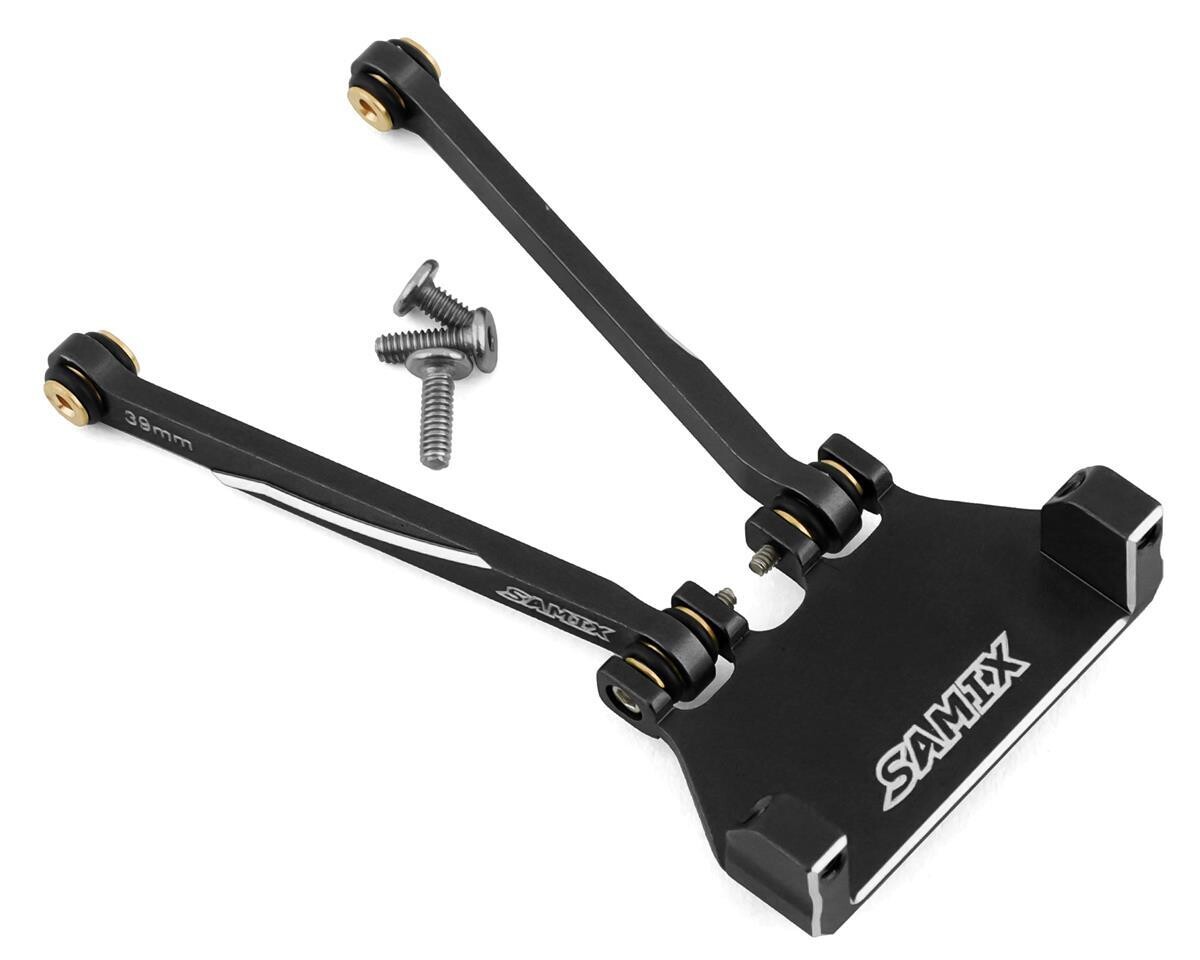 SAMSCX24-6668E-39-BK Samix SCX24 Aluminum 4-Link Servo Mount w/39mm Links (Black) (EcoPower/Emax)