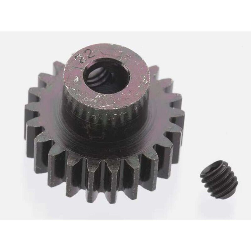 RRP8622  Extra Hard 22 Tooth Blackened Steel 32p Pinion 5mm