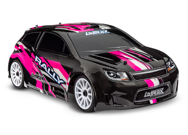 75054-5 - BLK  LaTrax Rally 1/18 (Brushed), fully assembled, Ready-To-Run, with 2.4GHz radio system, 370 motor, waterproof, all-weather electronics, 6V 5-cell NiMH battery &amp; wall outlet charger, and p