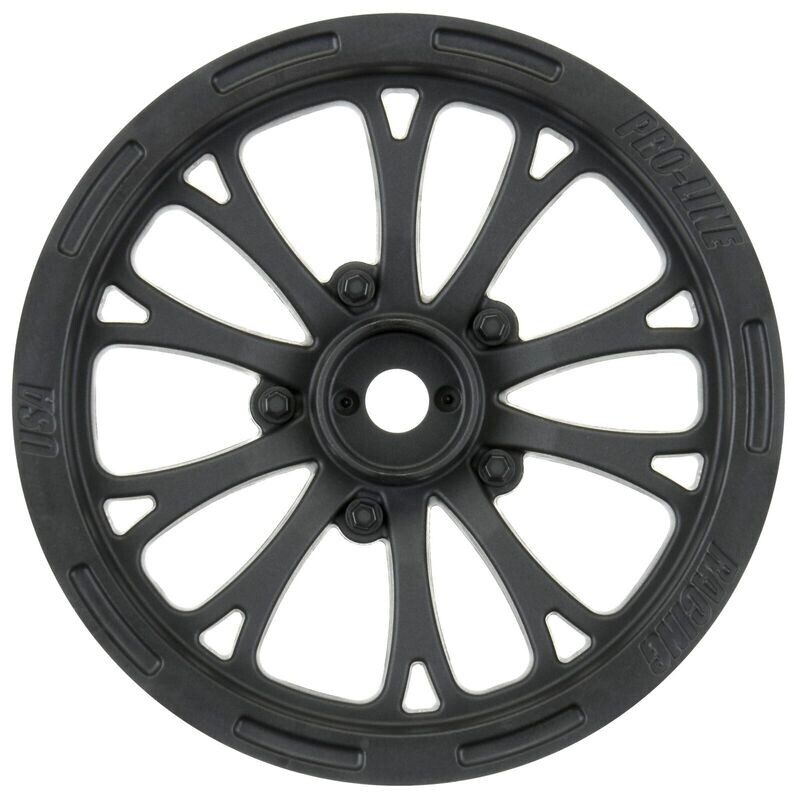 PRO2775-03 1/10 ProTrac F-11 Front/Rear 2.2&quot;/3.0&quot; 12mm SC Wheels (2) Red/Blk