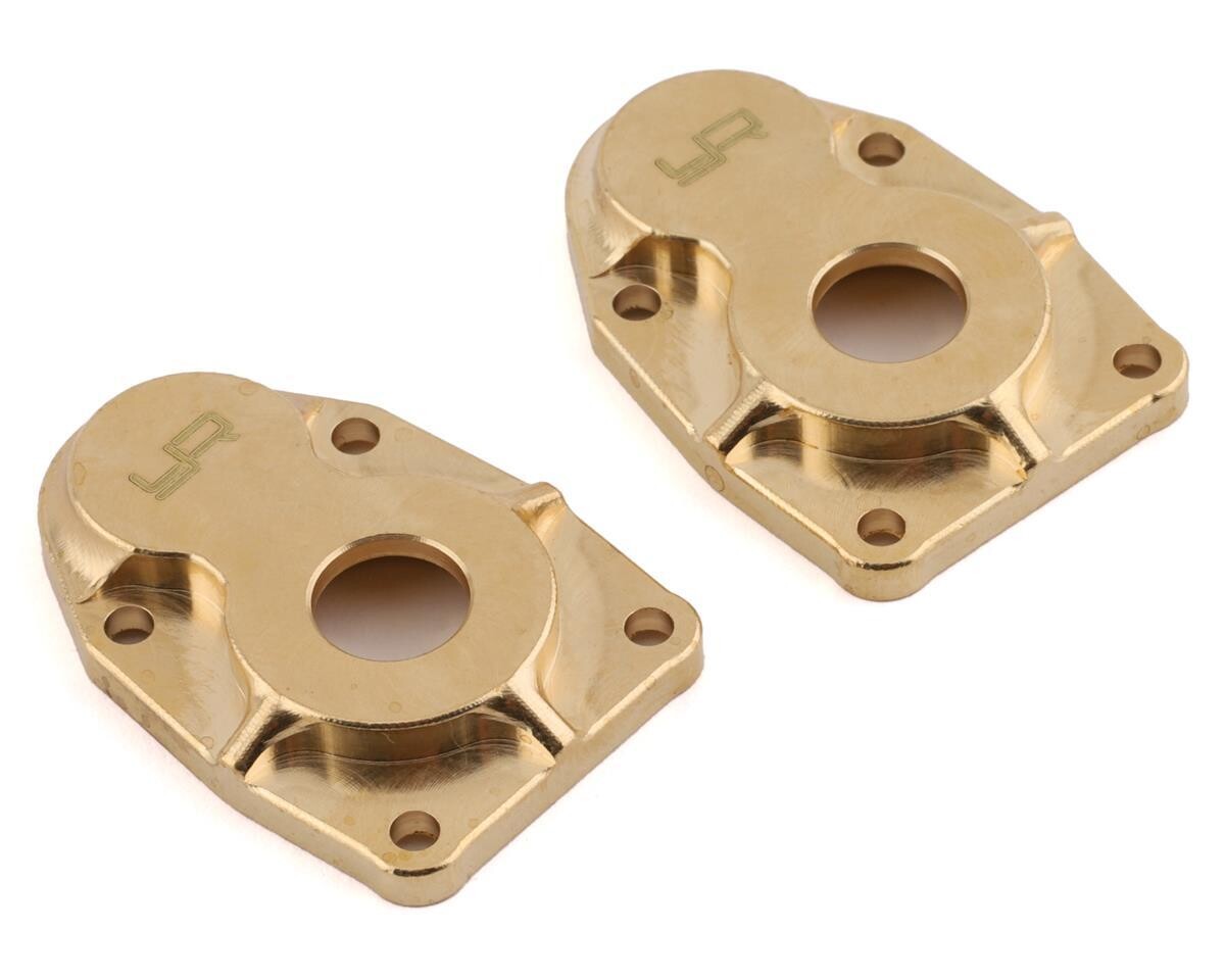 YEA-AXCP-003  Yeah Racing Axial SCX10 III/Capra Brass Portal Covers (2)