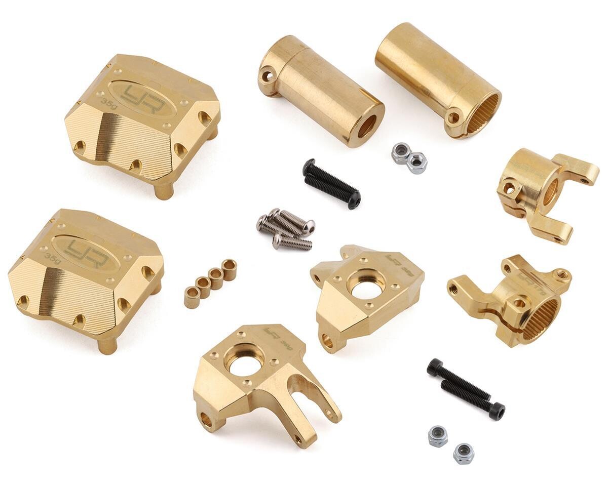 YEA-AXSC-S01  Yeah Racing SCX10 II High Mass Brass Upgrade Set