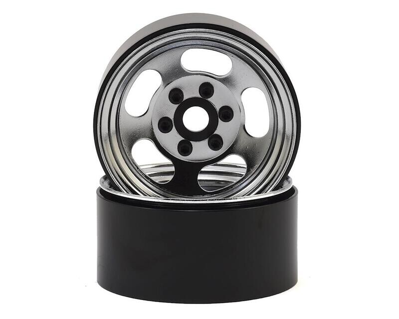 SSD00276 SSD RC Slot 1.9&quot; Steel Beadlock Wheels (Chrome)