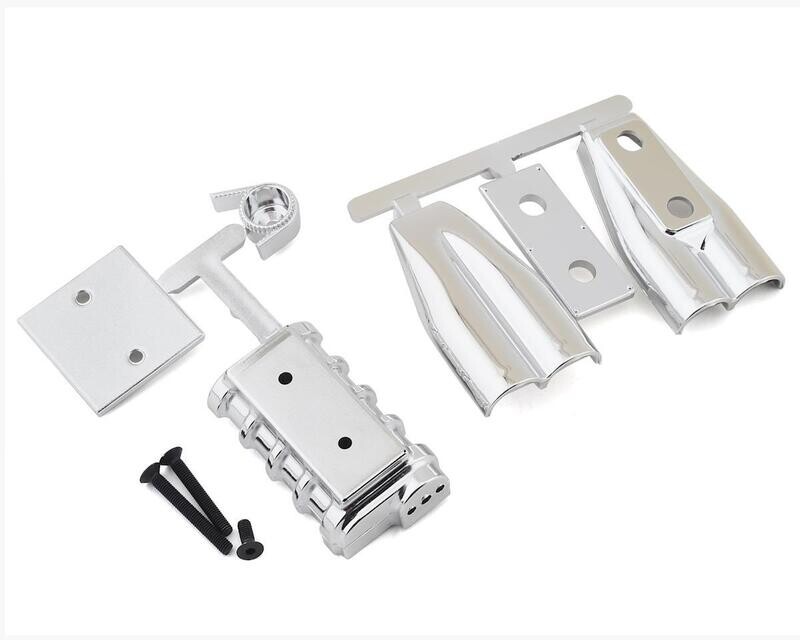 RPM73543 RPM &quot;Shotgun Style&quot; Mock Intake &amp; Blower Set (Chrome)