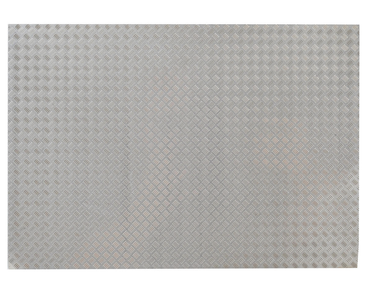 YEA-YA-0458 Yeah Racing 1/10 Crawler Steel Diamond Plate Accessory (14x20cm) (Type A)
