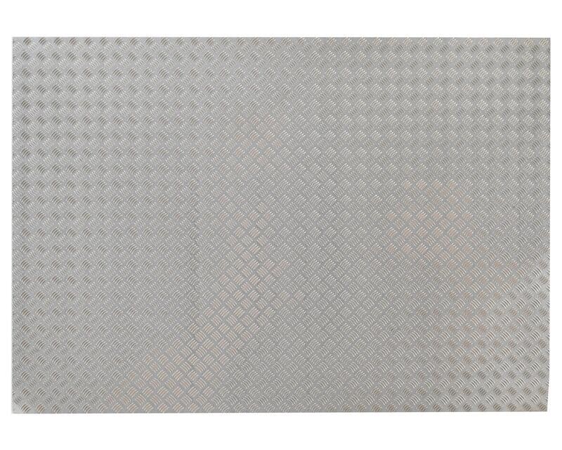 YEA-YA-0458 Yeah Racing 1/10 Crawler Steel Diamond Plate Accessory (14x20cm) (Type A)