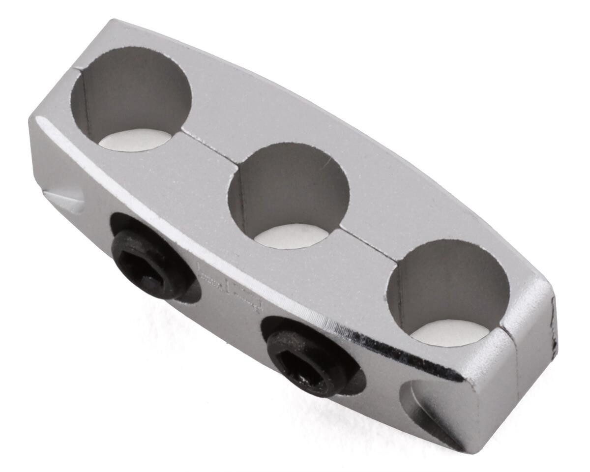 YEA-YA-0487SV  Yeah Racing 12-14AWG Aluminum Motor Wire Organizer Clamp (Silver)