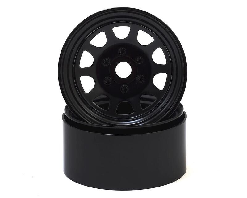 SSD00280 SSD RC Stock 1.9&quot; Steel Beadlock Wheels (Black)
