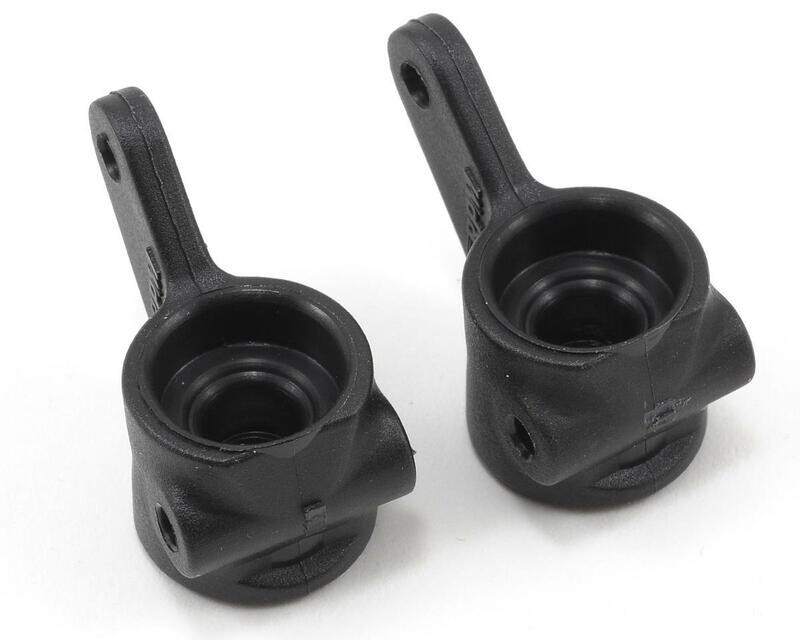 RPM80372 RPM Front Bearing Carrier Set (Black) (2) (Slash, Bandit, Rustler, Stampede)