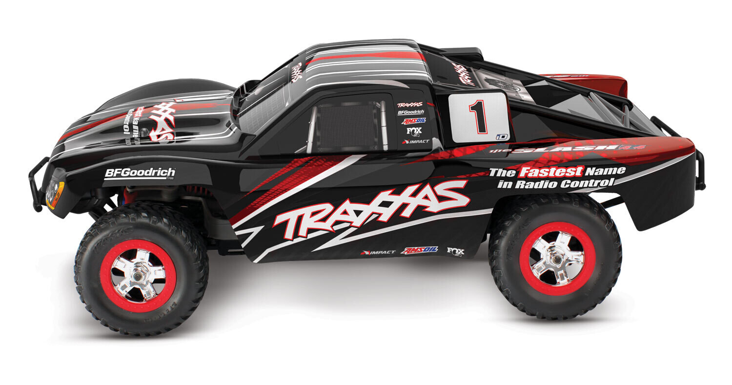 70054-8 - BLK 1/16 Scale Slash: 4X4 Short Course Truck w/USB-C