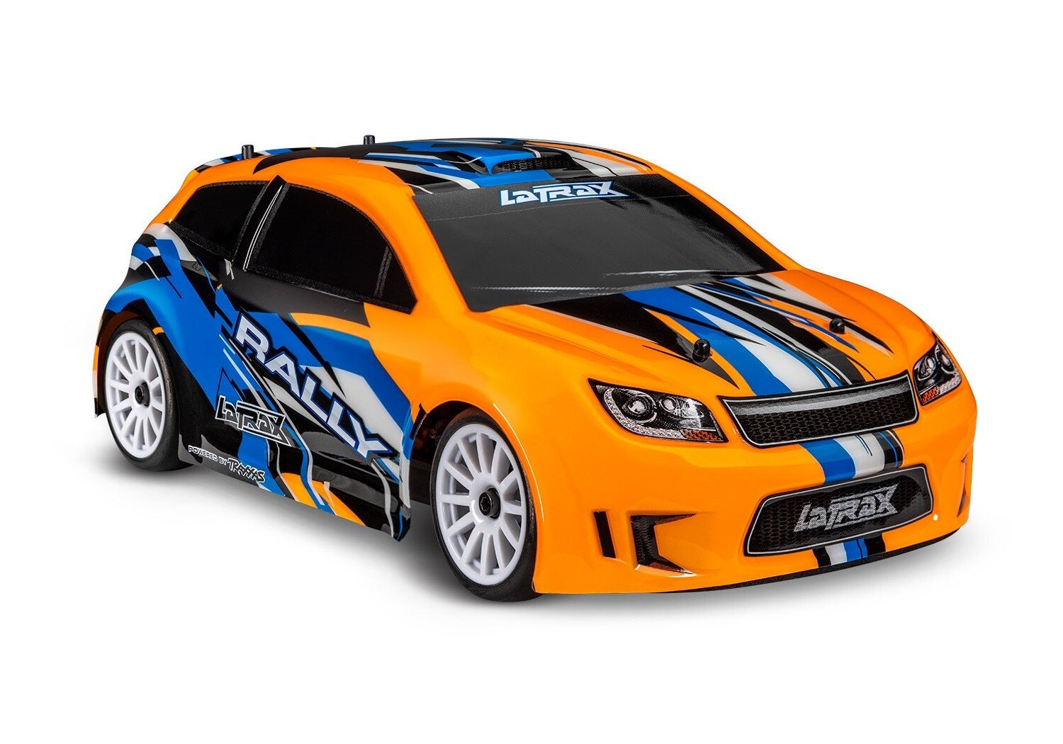 75054-5 - ORNGX 1/18 LaTrax Rally (Brushed), fully assembled, Ready-To-Run, with 2.4 GHz radio system, 370 motor, waterproof, all-weather electronics, 6-volt NiMH battery &amp; wall outlet charger, and pa