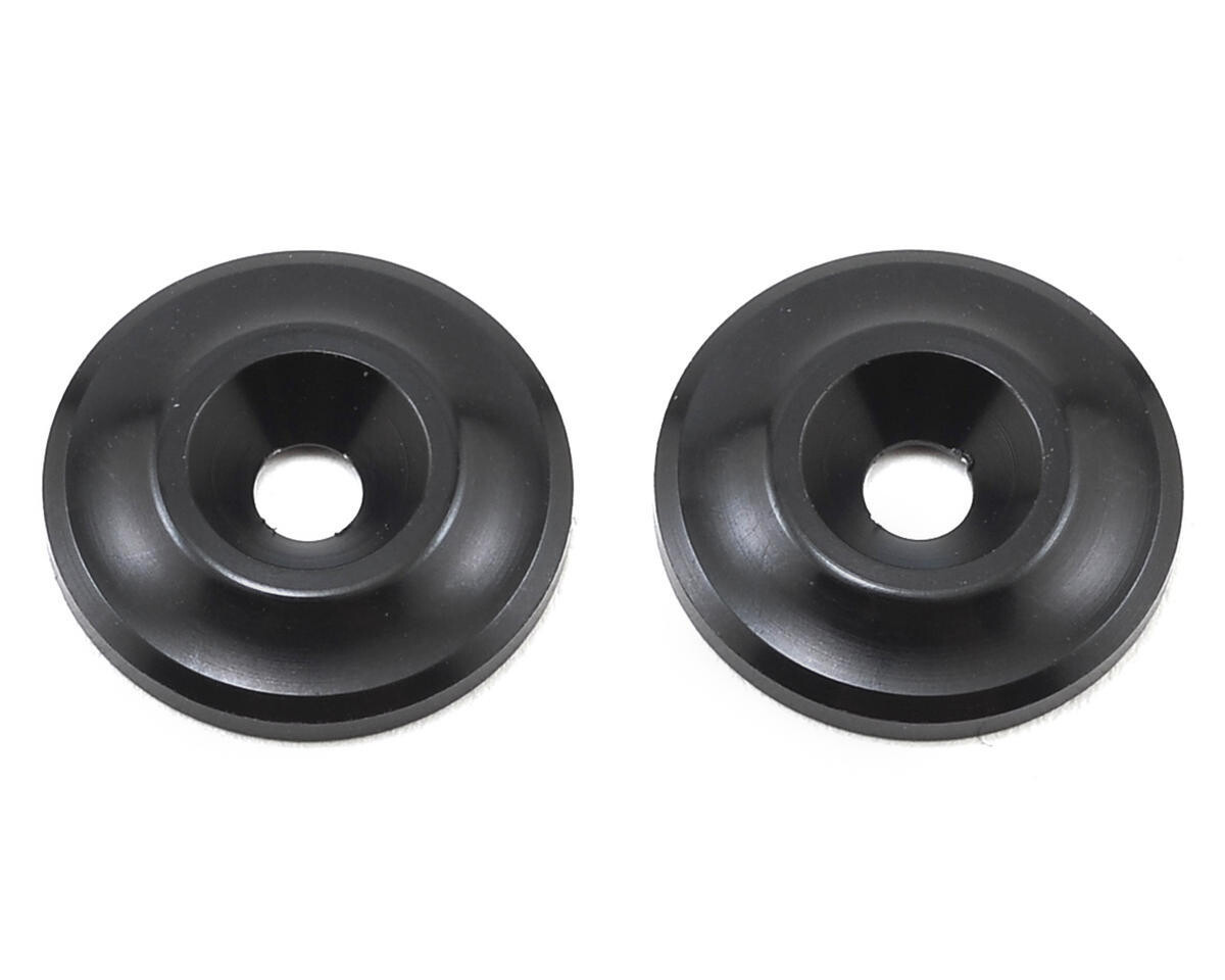 ASC92100 Team Associated Factory Team Aluminum Wing Buttons (Black)