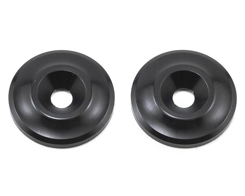 ASC92100 Team Associated Factory Team Aluminum Wing Buttons (Black)