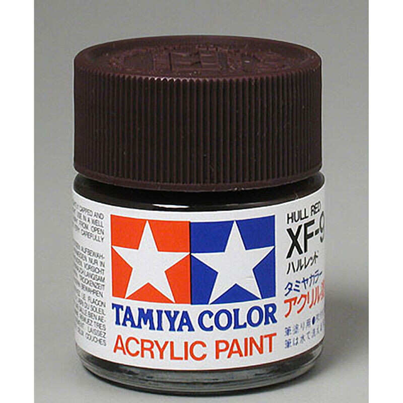 TAM81309 Tamiya XF-9 Flat Hull Red Acrylic Paint (23ml)