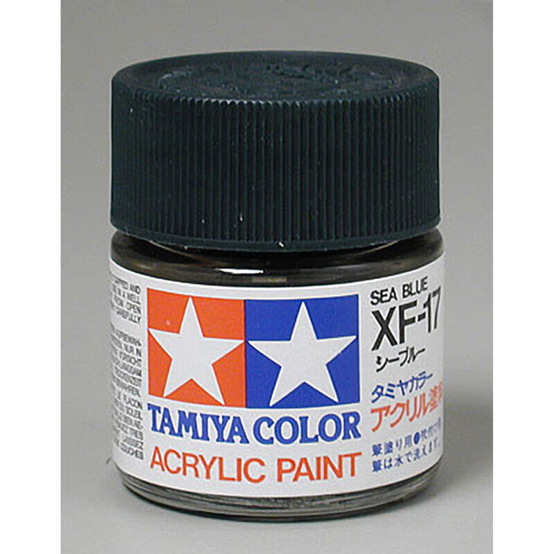 TAM81317 Tamiya XF-17 Flat Sea Blue Acrylic Paint (23ml)
