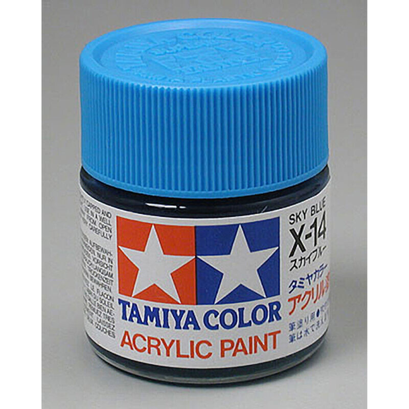 TAM81014 Tamiya X-14 Sky Blue Gloss Finish Acrylic Paint (23ml)