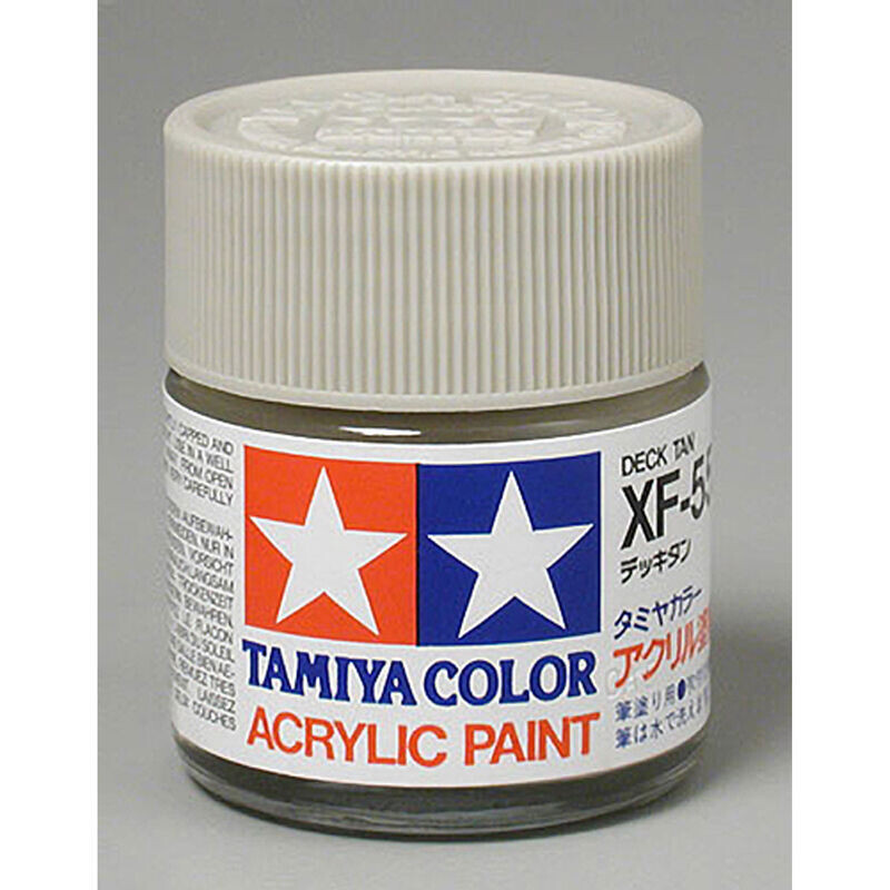 TAM81355 Tamiya XF-55 Flat Deck Tan Acrylic Paint (23ml)