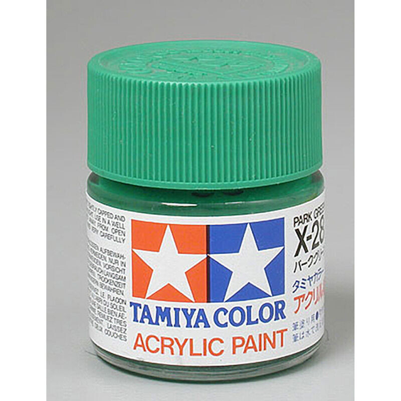 TAM81028 Tamiya X-28 Park Green Gloss Finish Acrylic Paint (23ml)