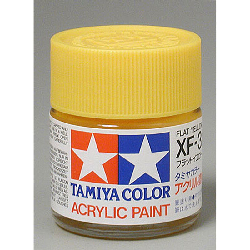 TAM81303 Tamiya XF-3 Flat Yellow Acrylic Paint (23ml)