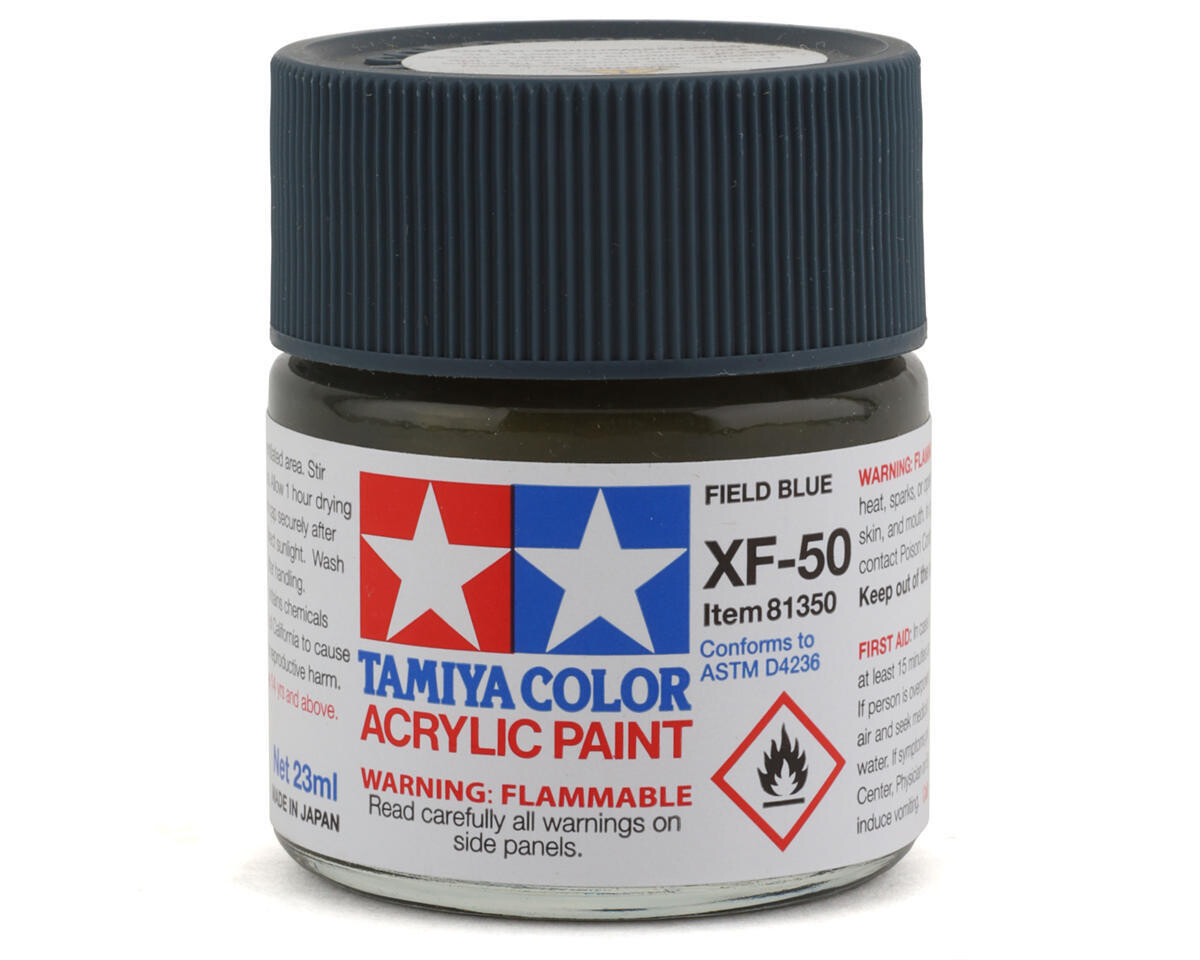 TAM81350  Tamiya XF-50 Flat Field Blue Acrylic Paint (23ml)