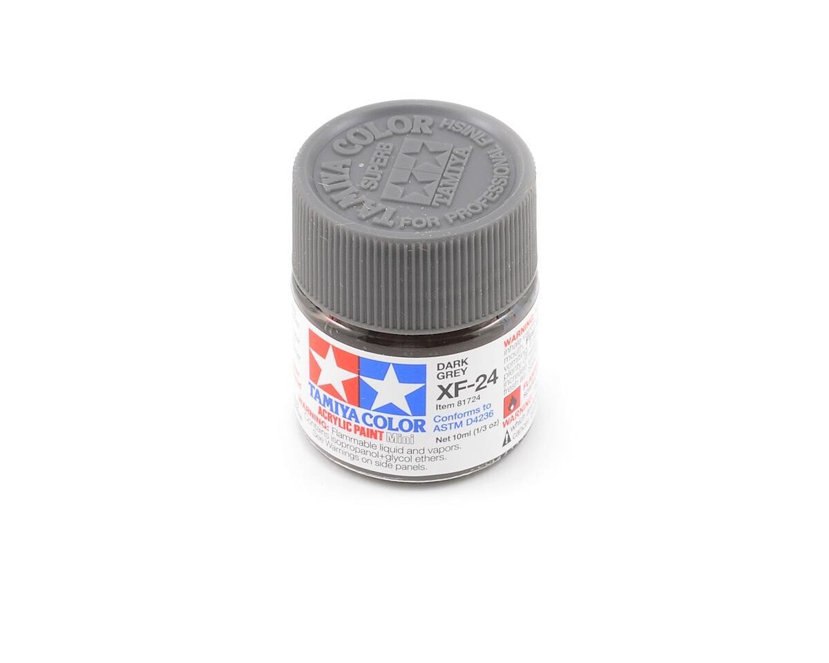 TAM81724   Tamiya XF-24 Flat Dark Grey Acrylic Paint (10ml)