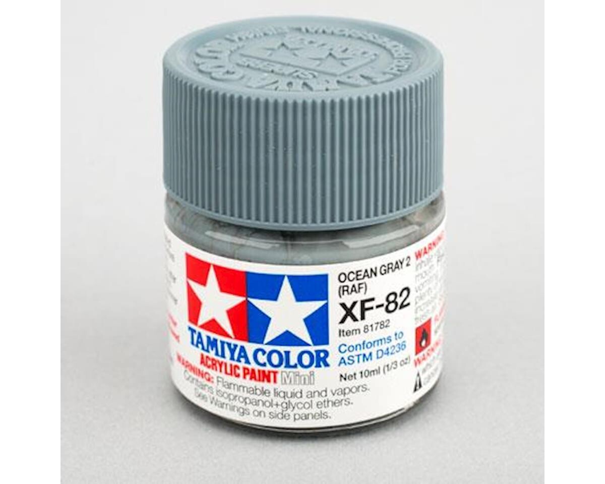 TAM81782  Tamiya XF-82 Flat Ocean Grey Acrylic Paint (10ml)