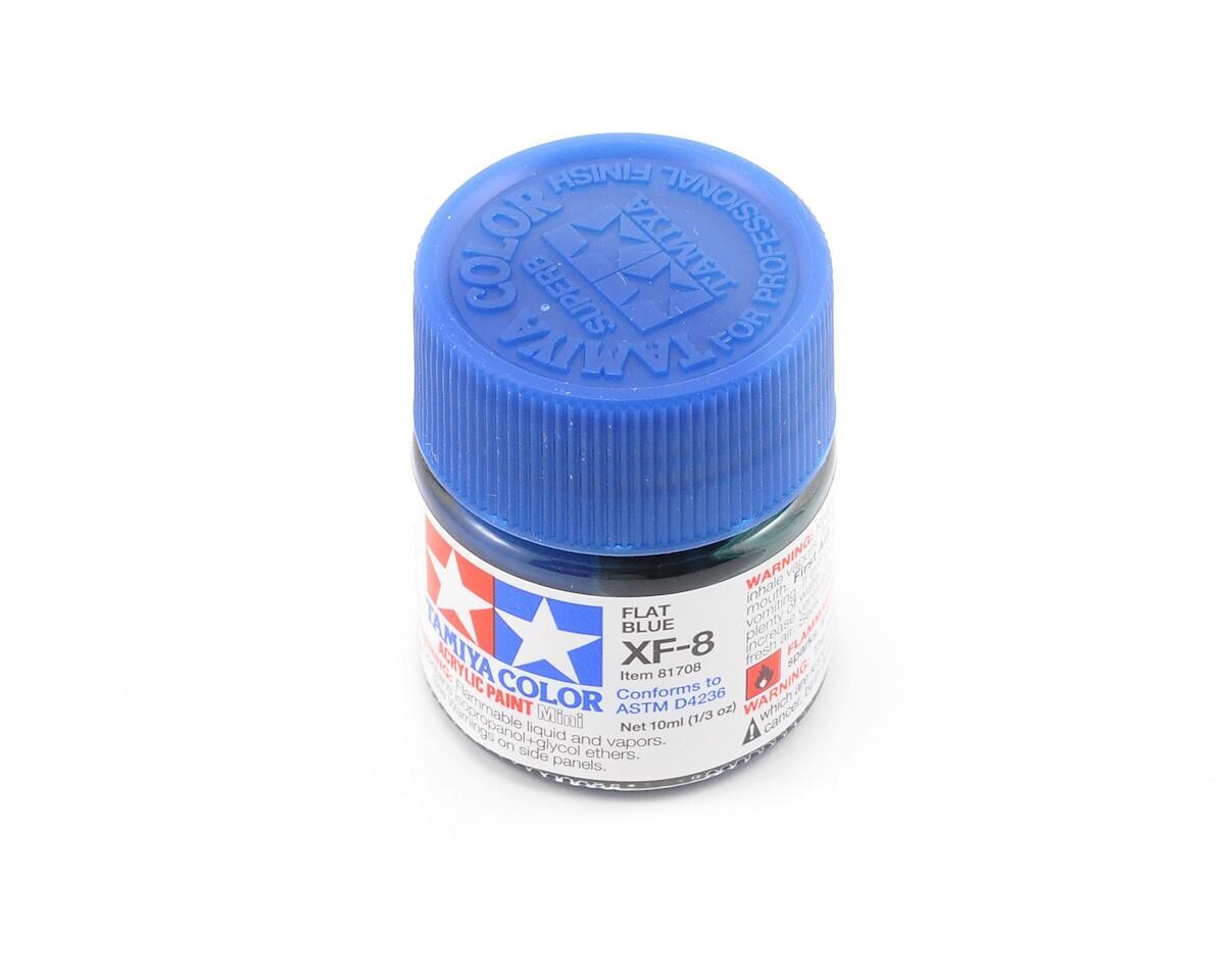 TAM81708  Tamiya XF-8 Flat Blue Acrylic Paint (10ml)