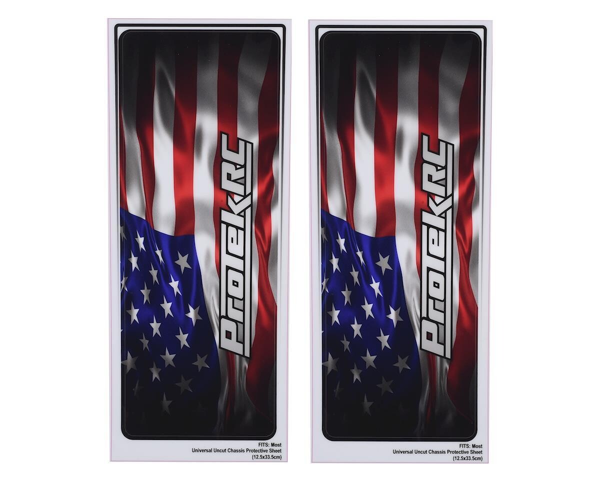 PTK-1102-USA ProTek RC Universal Chassis Protective Sheet (USA) (2) (12.5x33.5cm)