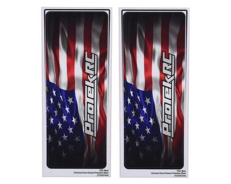 PTK-1102-USA ProTek RC Universal Chassis Protective Sheet (USA) (2) (12.5x33.5cm)