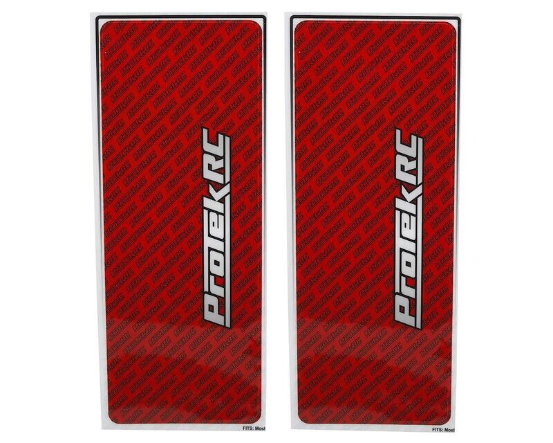 PTK-1102-RED ProTek RC Universal Chassis Protective Sheet (Red) (2) (12.5x33.5cm)