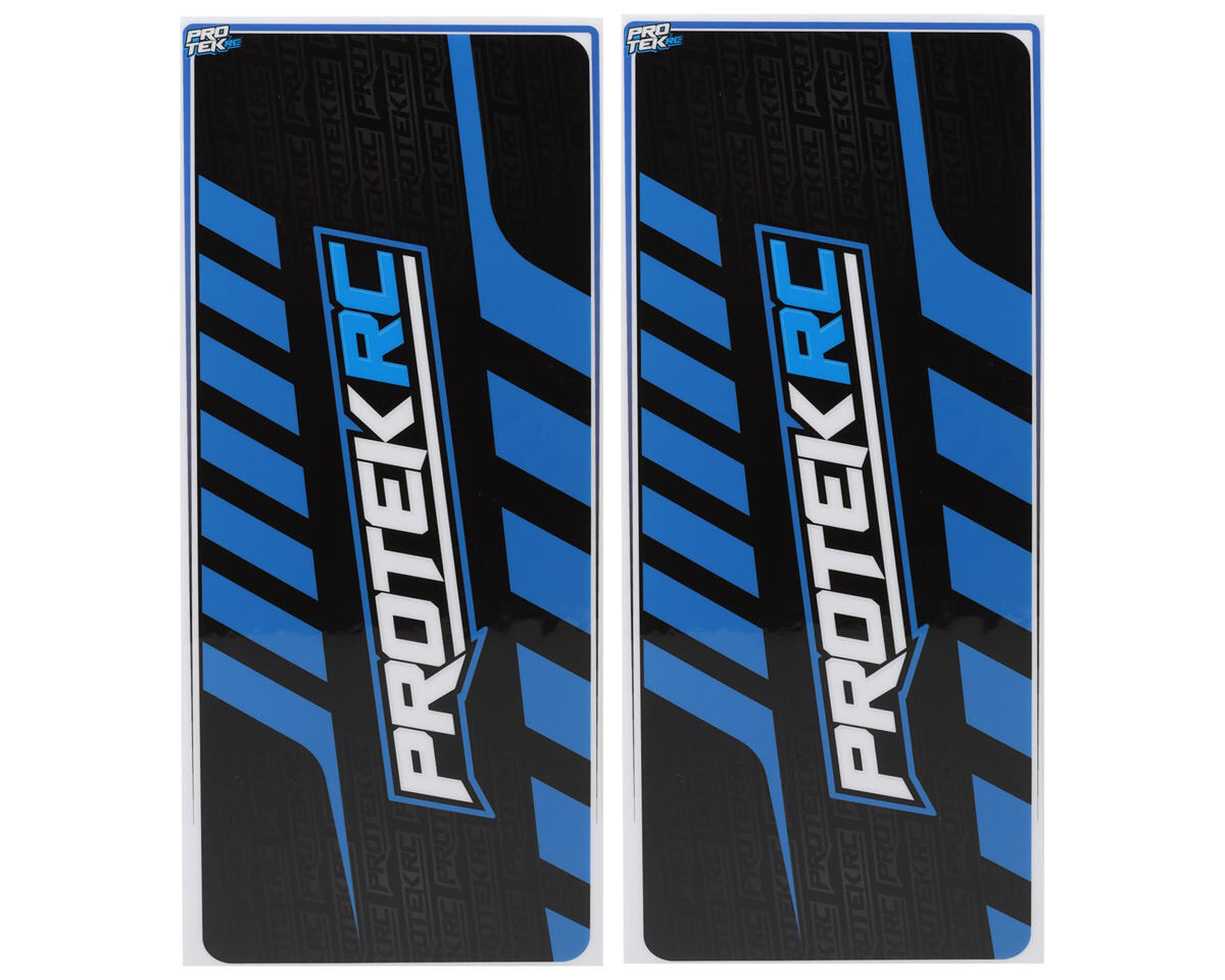 PTK-1102-24 ProTek RC 2024 Universal Chassis Protective Sheet (Blue/Black) (2) (12.5x33.5cm)