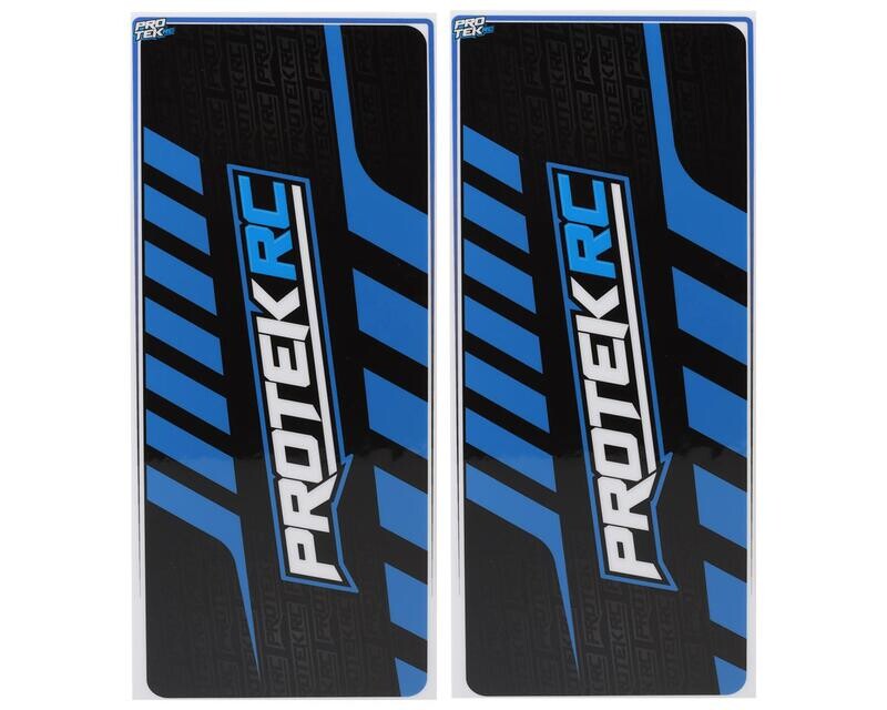 PTK-1102-24 ProTek RC 2024 Universal Chassis Protective Sheet (Blue/Black) (2) (12.5x33.5cm)