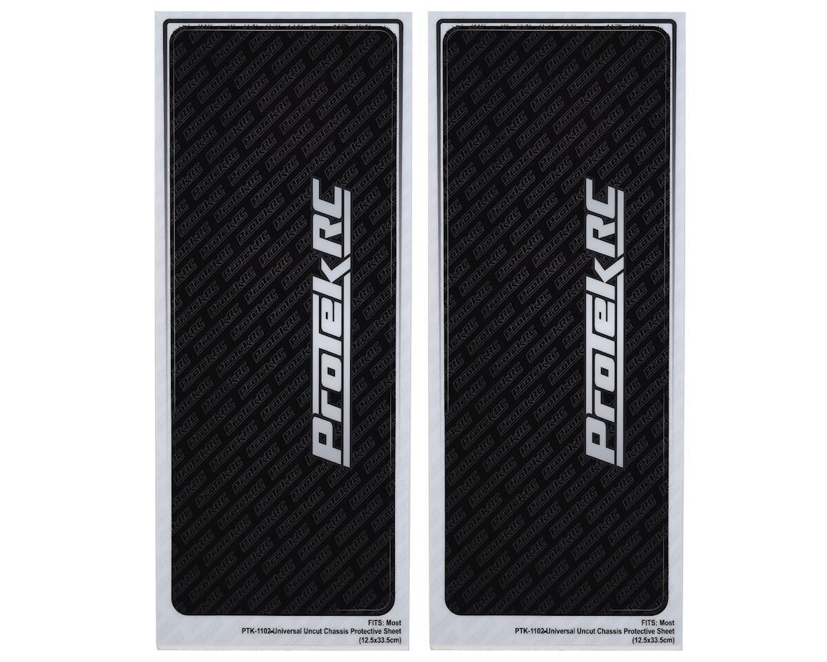 PTK-1102 ProTek RC Universal Chassis Protective Sheet (Black) (2) (12.5x33.5cm)