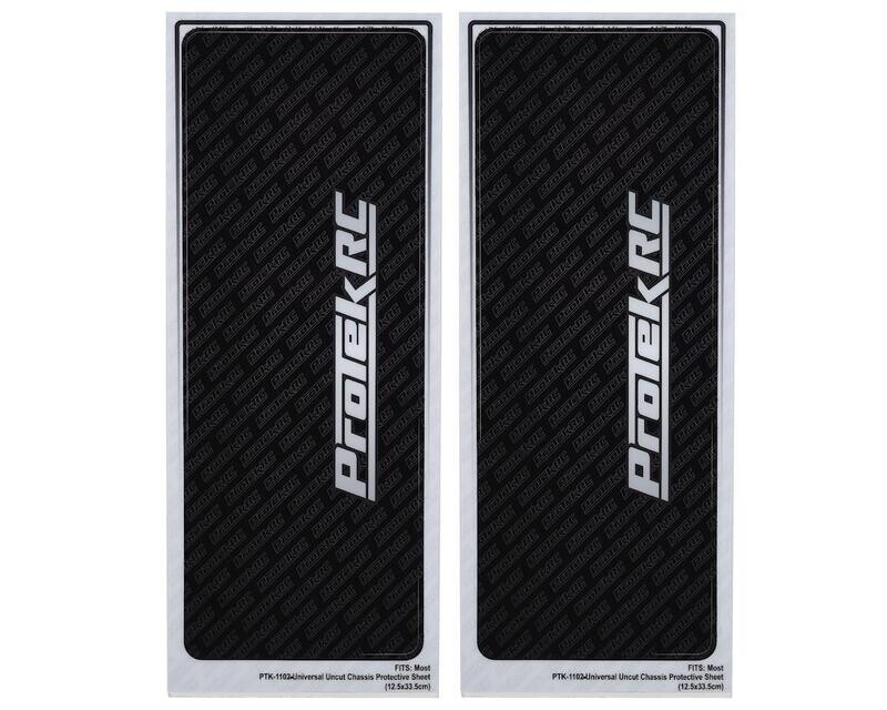 PTK-1102 ProTek RC Universal Chassis Protective Sheet (Black) (2) (12.5x33.5cm)