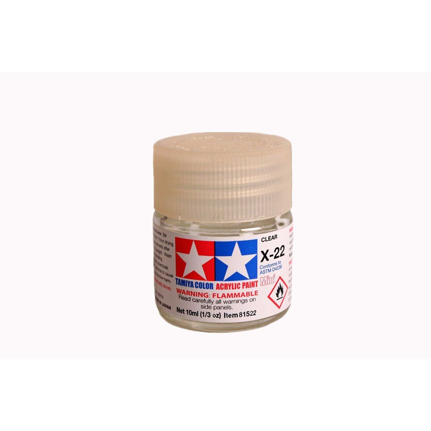 TAM81522  Tamiya X-22 Clear Acrylic Paint (10ml)