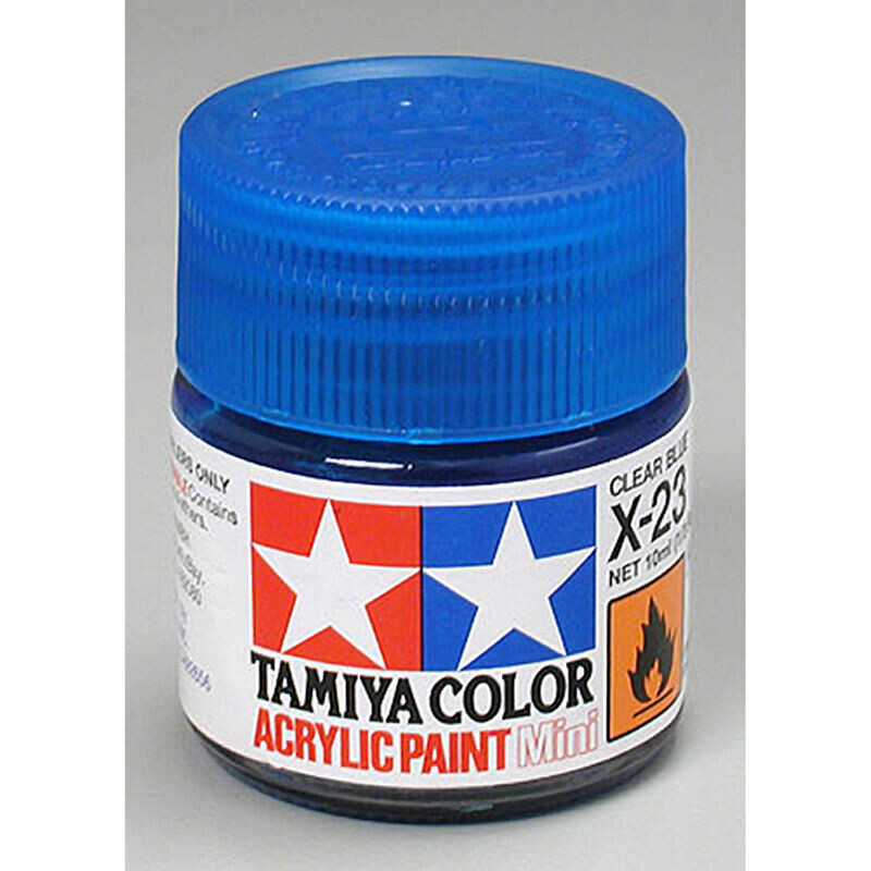 TAM81523  Tamiya X-23 Clear Blue Acrylic Paint (10ml)