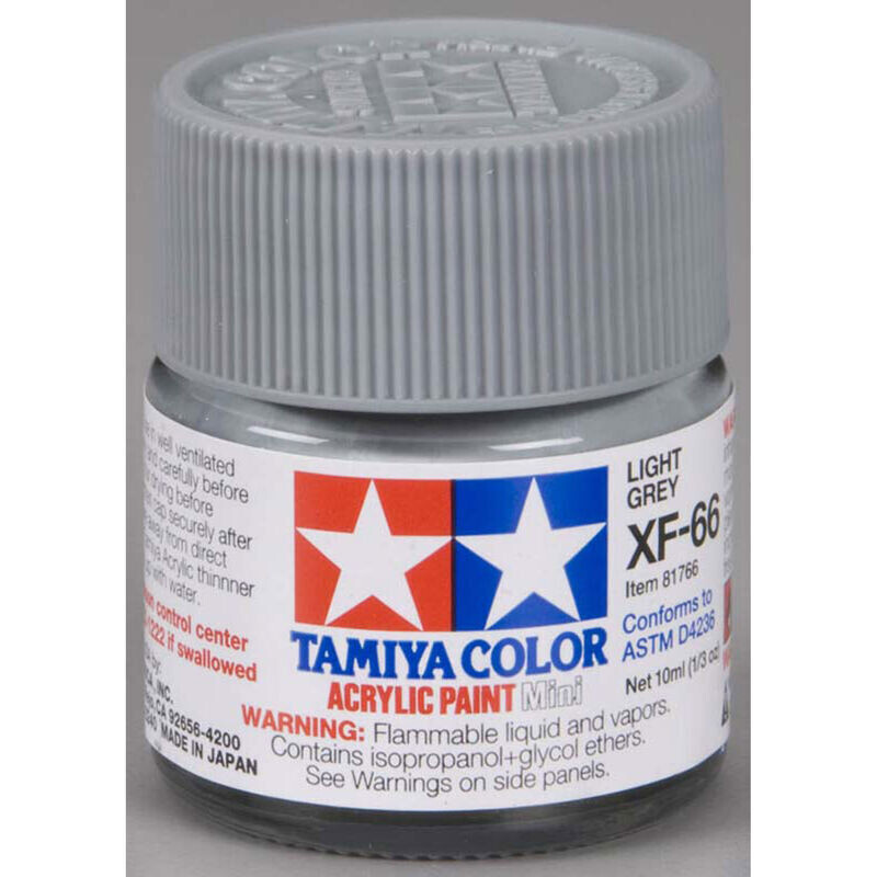 TAM81766  Tamiya XF-66 Flat Light Grey Acrylic Paint (10ml)