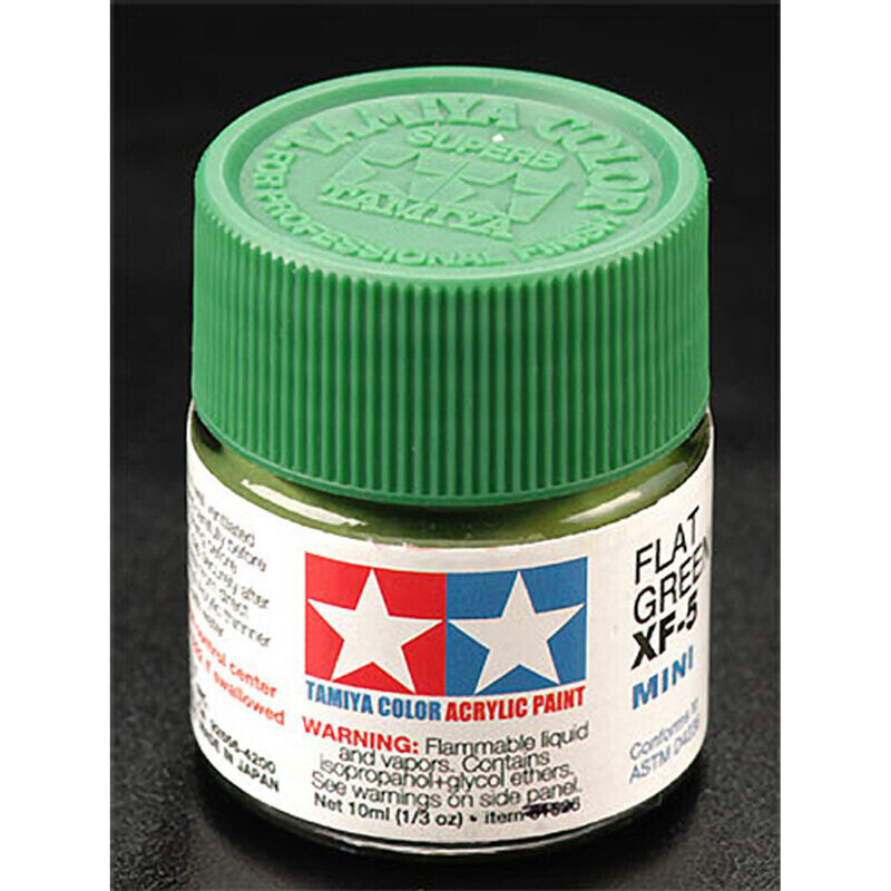 Tam81705  Tamiya XF-5 Flat Green Acrylic Paint (10ml)