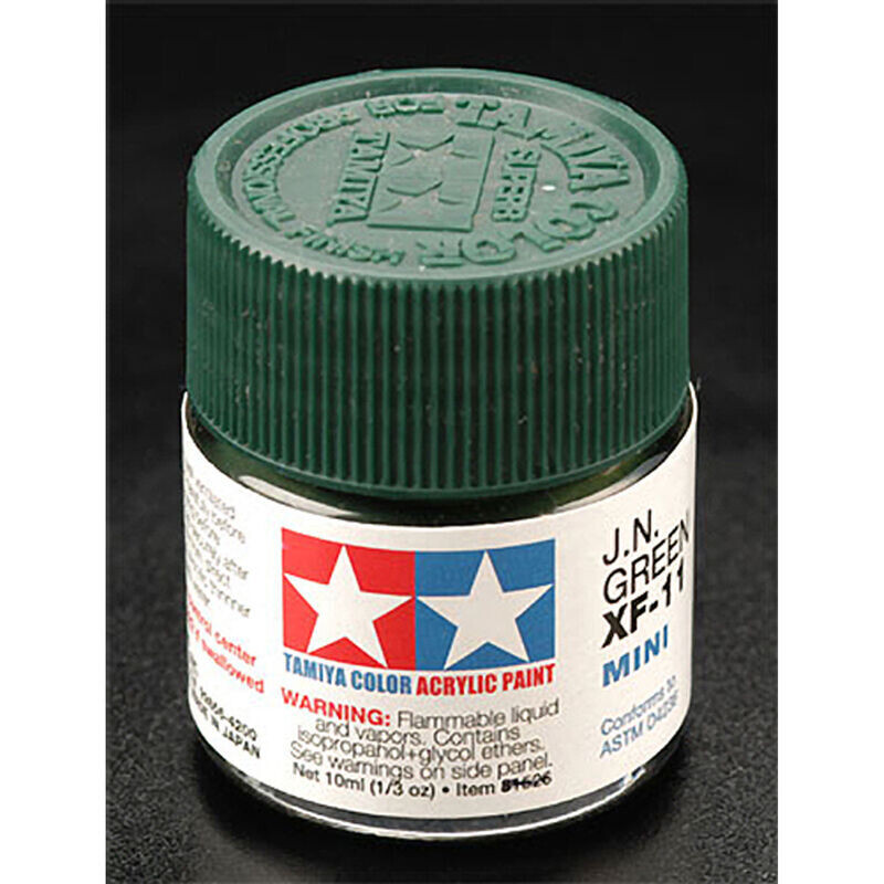 TAM81711  Tamiya XF-11 J.N. Flat Green Acrylic Paint (10ml)