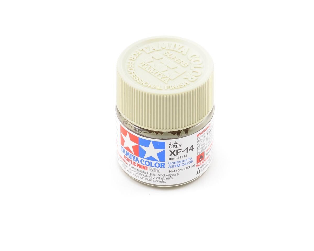 TAM81714  Tamiya XF-14 J.A. Flat Grey Acrylic Paint (10ml)