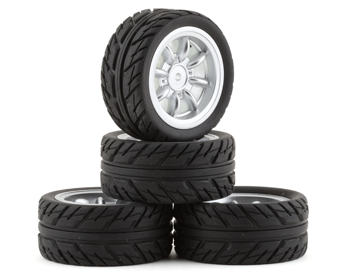 UDI1608-005#A  UDI RC 1/16 Pre-Mounted Treaded Tires (4) (Coleoptera)