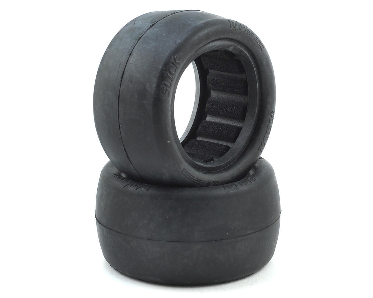 RWS161101CB Raw Speed RC Slick 2.2&quot; 1/10 Rear Buggy Tires (2) (Clay)