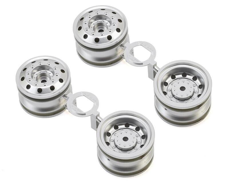 TAM51588 Tamiya TT-01 Type-E Racing Truck Wheels (Matte Chrome) (4) w/12mm Hex