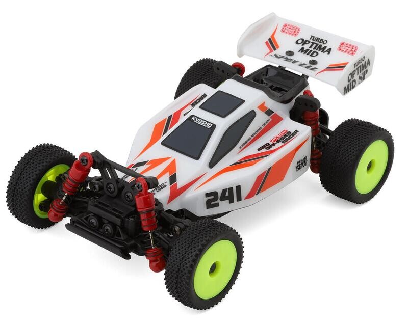 KYO32095W Kyosho MB-010VE Mini-Z Buggy Turbo Optima Readyset (White) w/2.4GHz Radio