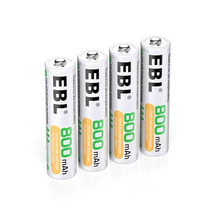 EBL Ni-Mh Rechargeable AAA Batteries 12 Count (Precharged)