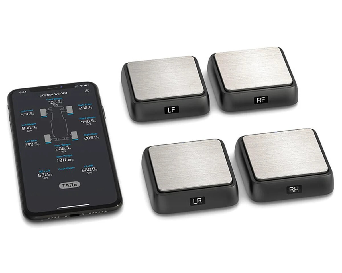 SKY-500036-1  SkyRC SCWS2000 Bluetooth Corner Weight Scale System w/4 Scales