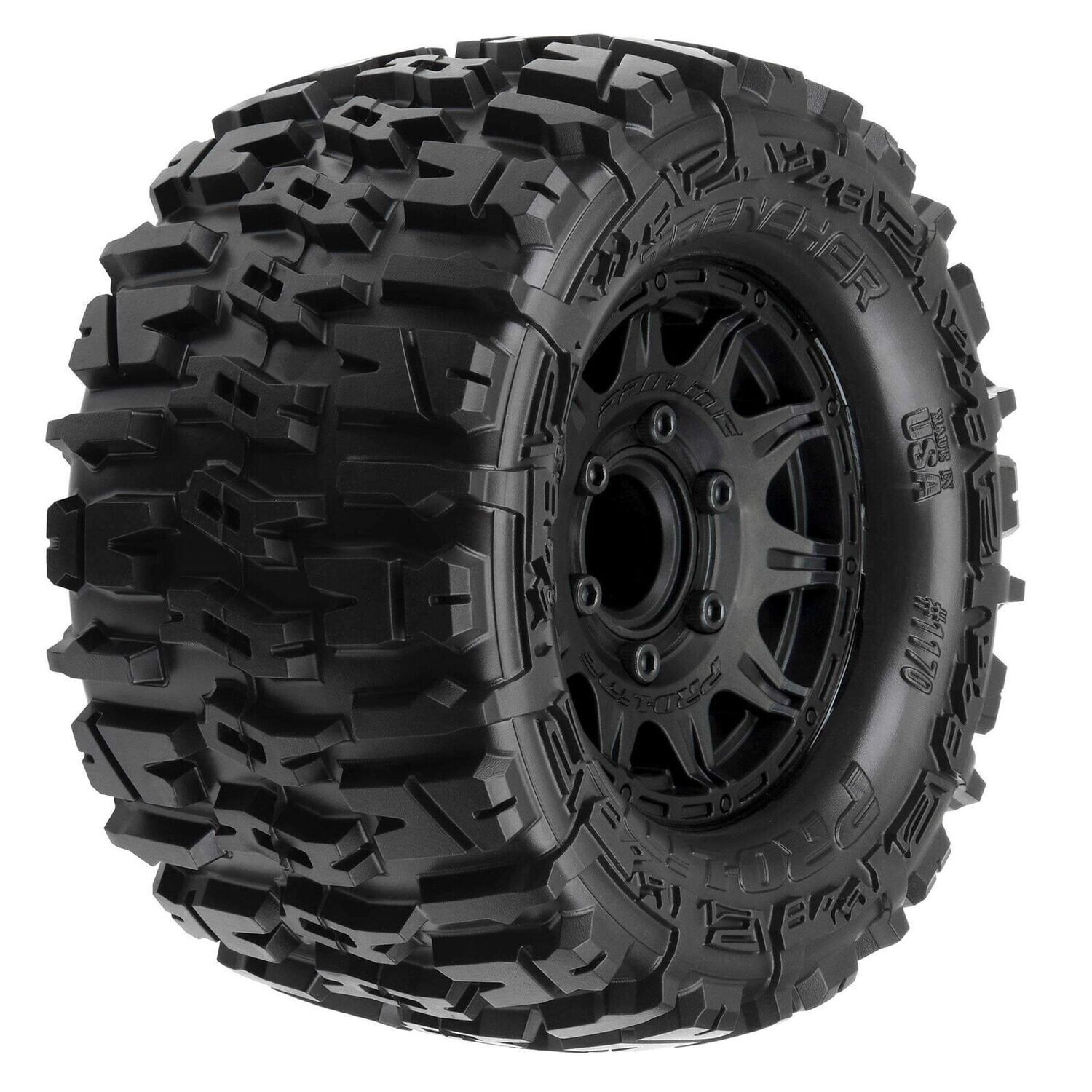 PRO117010 1/10 Trencher F/R 2.8&quot; MT Tires Mounted 12mm/14mm Black Raid (2)